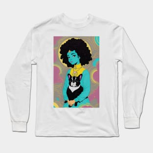 Bleu Goddess Long Sleeve T-Shirt